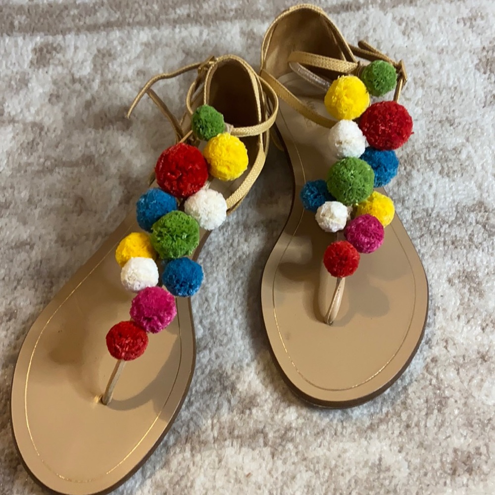 Aquazzura Pom Pom sandals
